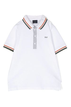 White cotton polo shirt  FAY KIDS | FS8P01Z0022100MC